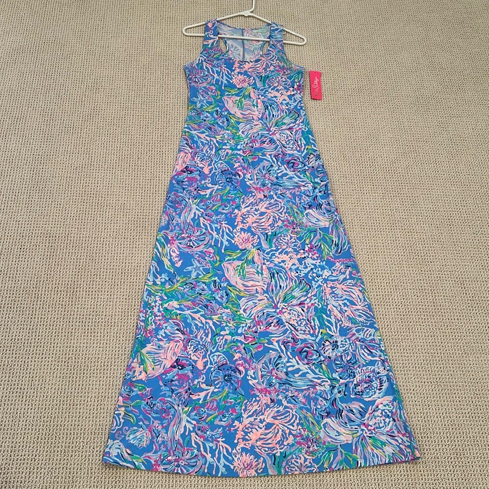 NWT Lilly Pulitzer Treena Maxi Dress in All Together Now- Size XS